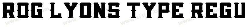 ROG Lyons Type Regul字体转换